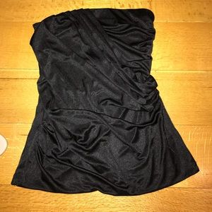 Express black strapless top